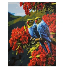 Картина по номерам Двое в красном саду 30х40 (SS-1350) купить в интернет магазине подарков ПраздникШоп