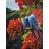 Картина по номерам Двое в красном саду 30х40 (SS-1350)