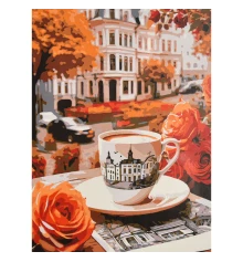 Картина по номерам Осеннее утро в городе 30х40 (SS-1353) купить в интернет магазине подарков ПраздникШоп