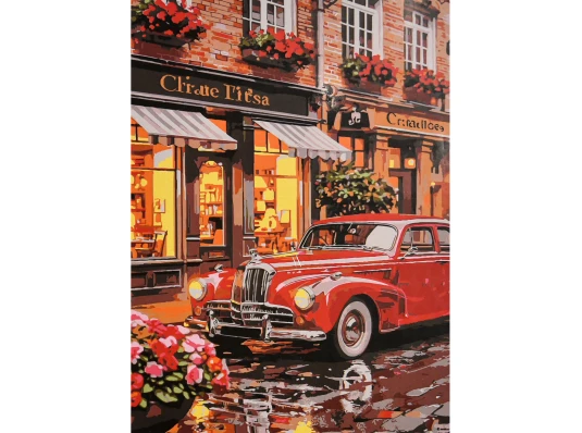 Картина по номерам Элегантное авто 30х40 (SS-1355) купить в интернет магазине подарков ПраздникШоп