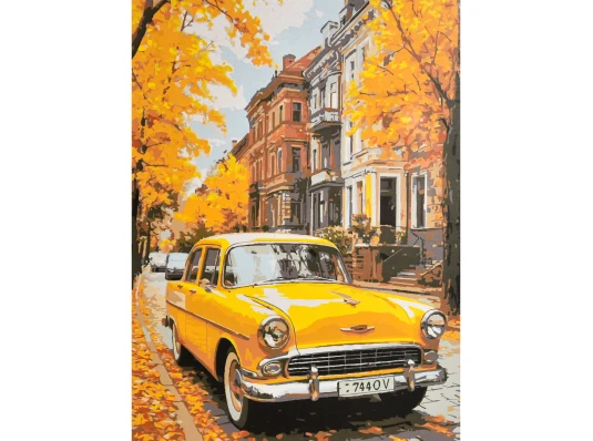 Картина по номерам Желтое настроение улиц 30х40 (SS-1357) купить в интернет магазине подарков ПраздникШоп