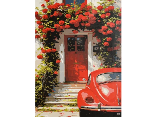 Картина по номерам Красная классика 30х40 (SS-1358) купить в интернет магазине подарков ПраздникШоп