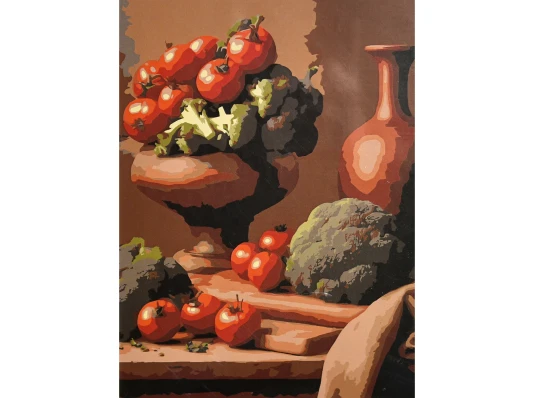 Картина по номерам Томаты и брокколи 30х40 (SS-1364) купить в интернет магазине подарков ПраздникШоп