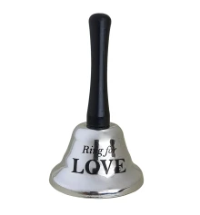 Колокольчик LOVE (серебряный) купить в интернет магазине подарков ПраздникШоп