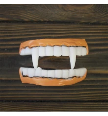 Зубы Вампира резиновые двойные купить в интернет магазине подарков ПраздникШоп