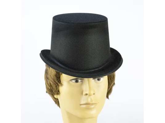 Шляпа Цилиндр флок (черная) купить в интернет магазине подарков ПраздникШоп