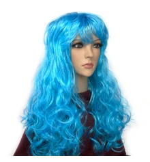 Парик Волнистый (голубой) купить в интернет магазине подарков ПраздникШоп