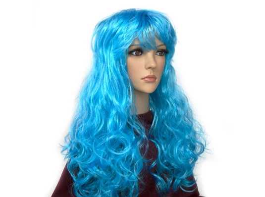 Парик Волнистый (голубой) купить в интернет магазине подарков ПраздникШоп