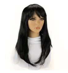 Парик Ровный (черный) купить в интернет магазине подарков ПраздникШоп