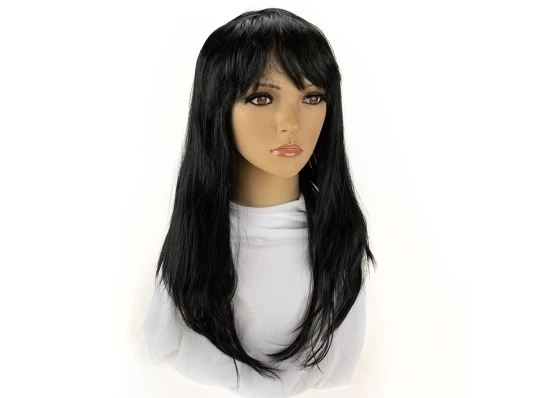 Парик Ровный (черный) купить в интернет магазине подарков ПраздникШоп