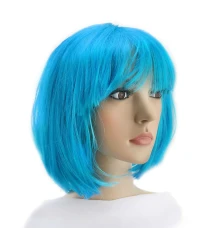Парик Каре (голубой) купить в интернет магазине подарков ПраздникШоп