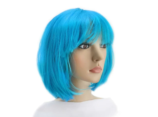 Парик Каре (голубой) купить в интернет магазине подарков ПраздникШоп