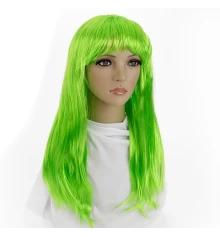 Парик Ровный (зеленый) купить в интернет магазине подарков ПраздникШоп