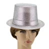 Капелюх Циліндр блискучий (срібний)