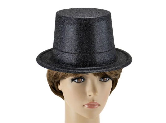 Шляпа Цилиндр блестящая (черный) купить в интернет магазине подарков ПраздникШоп