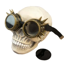 Очки Стимпанк Гогглы Премиум с шипами (золото антик) купить в интернет магазине подарков ПраздникШоп