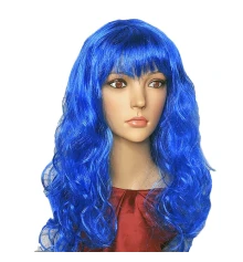 Парик Волнистый (синий) купить в интернет магазине подарков ПраздникШоп