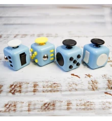 Кубик антистресс Fidget Cube (голубой c черным) купить в интернет магазине подарков ПраздникШоп