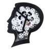 Часы Skeleton с открытым механизмом Gear Clock Голова