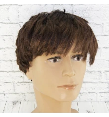 Парик Гарсон (каштановый) купить в интернет магазине подарков ПраздникШоп