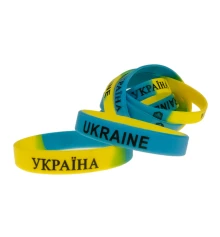 Браслет силиконовый Ukraine (уп. 10шт) купить в интернет магазине подарков ПраздникШоп