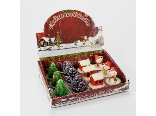 Свечи НГ фигурные 1011 (уп. 12шт) купить в интернет магазине подарков ПраздникШоп