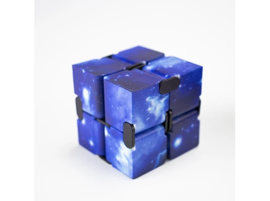 Кубик антистресс Infinity Cube космос (синий) купить в интернет магазине подарков ПраздникШоп