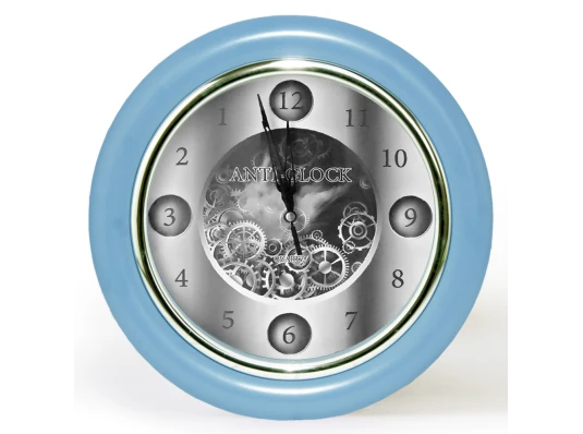 Часы с обратным ходом Anti-clock Ц012 (синие) купить в интернет магазине подарков ПраздникШоп
