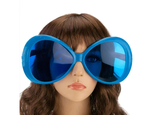 Очки Гигант круглые (синие) купить в интернет магазине подарков ПраздникШоп