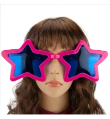 Очки Гигант Звезда (фуксия) купить в интернет магазине подарков ПраздникШоп