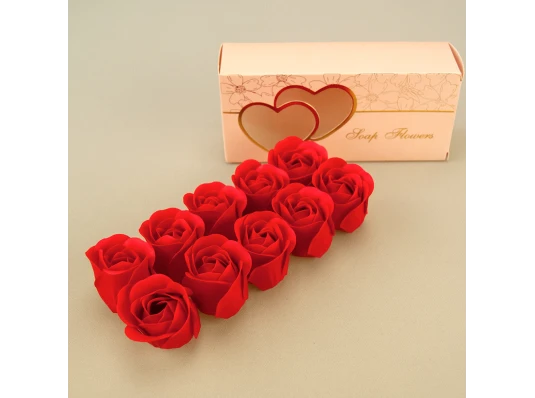 Бутоны роз Подарочный набор из мыла 12567 (красный) купить в интернет магазине подарков ПраздникШоп