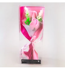 Букет роз из мыла Beauty is flowery 12576 (розовый) купить в интернет магазине подарков ПраздникШоп