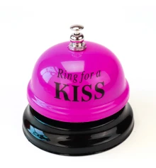 Звонок настольный KISS (фуксия) купить в интернет магазине подарков ПраздникШоп