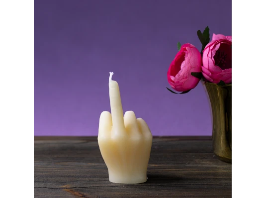 Декоративная свеча фигурная F*ck 12919 (шампань) купить в интернет магазине подарков ПраздникШоп