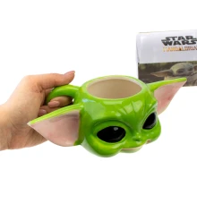 Кружка фигурная Star Wars малыш Йода Мандалорец купить в интернет магазине подарков ПраздникШоп