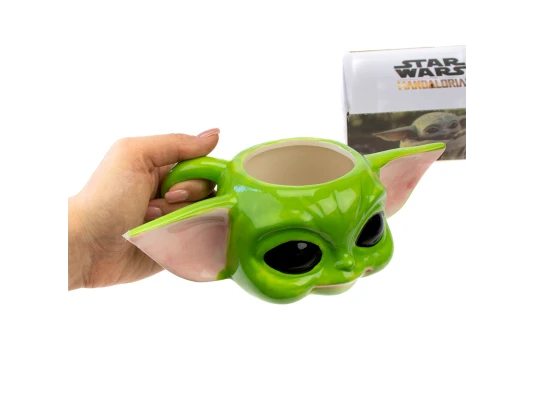 Кружка фигурная Star Wars малыш Йода Мандалорец купить в интернет магазине подарков ПраздникШоп