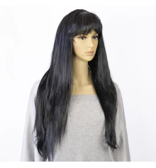 Парик Ровный длинный 80см (черный) купить в интернет магазине подарков ПраздникШоп