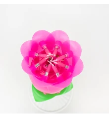 Свеча для торта FLOWER музыкальная 14см купить в интернет магазине подарков ПраздникШоп