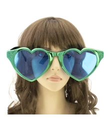Очки Гигант Сердце Металлик (зеленые) купить в интернет магазине подарков ПраздникШоп