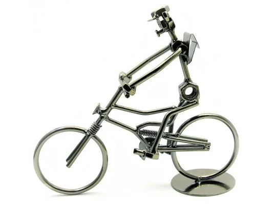 Техно-арт статуэтка "Велосипедист" купить в интернет магазине подарков ПраздникШоп