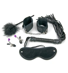 Эротический набор Бдсм для ролевых игр 6 предметов 12075 (черный) купить в интернет магазине подарков ПраздникШоп
