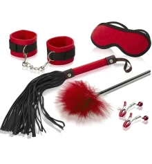 Эротический набор Бдсм для ролевых игр 6 предметов 11342 (красный) купить в интернет магазине подарков ПраздникШоп
