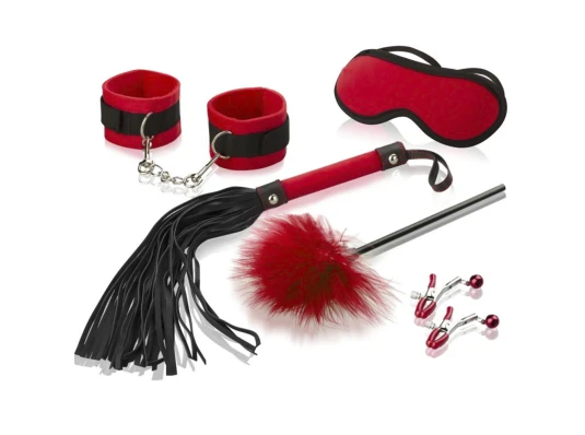 Эротический набор Бдсм для ролевых игр 6 предметов 11342 (красный) купить в интернет магазине подарков ПраздникШоп