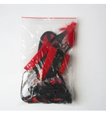 Эротический набор Бдсм для ролевых игр 6 предметов 11342 (красный) купить в интернет магазине подарков ПраздникШоп