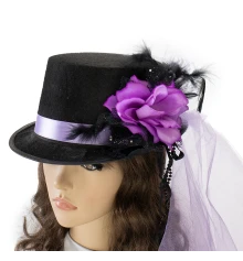 Шляпа Стимпанк Леди Роузвуд 13300 (сиреневая) купить в интернет магазине подарков ПраздникШоп