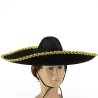 Шляпа Сомбреро Мариачи (черная с золотом)