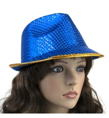Шляпа Диско Твист (синяя) купить в интернет магазине подарков ПраздникШоп