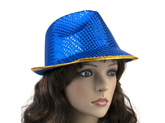 Шляпа Диско Твист (синяя) купить в интернет магазине подарков ПраздникШоп