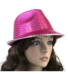 Шляпа Диско Твист (малиновая) купить в интернет магазине подарков ПраздникШоп