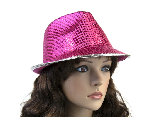 Шляпа Диско Твист (малиновая) купить в интернет магазине подарков ПраздникШоп